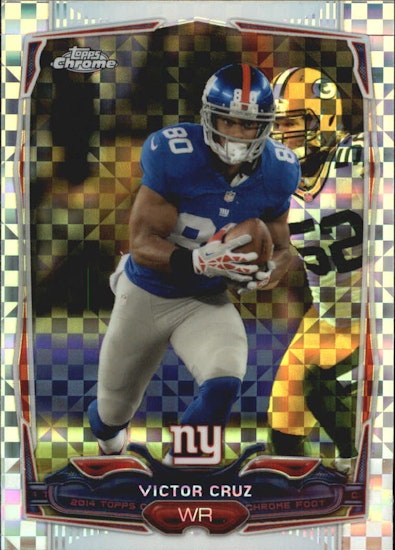 2014 Topps Chrome Xfractors #60 Victor Cruz (15-II4-NFLGIANTS)
