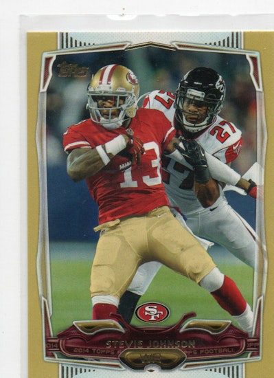 2014 Topps Gold #329 Steve Johnson (20-II4-NFL49ERS)
