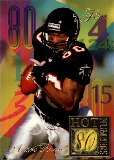 1994 Ultra Flair Hot Numbers #10 Andre Rison (12-II1-NFLFALCONS)