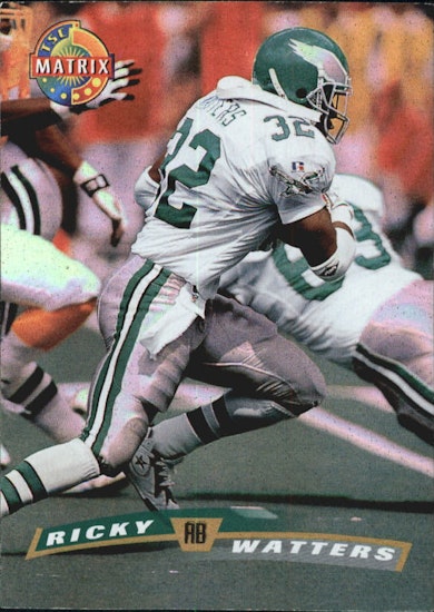 1996 Stadium Club Dot Matrix #25 Ricky Watters (25-II1-NFLEAGLES)