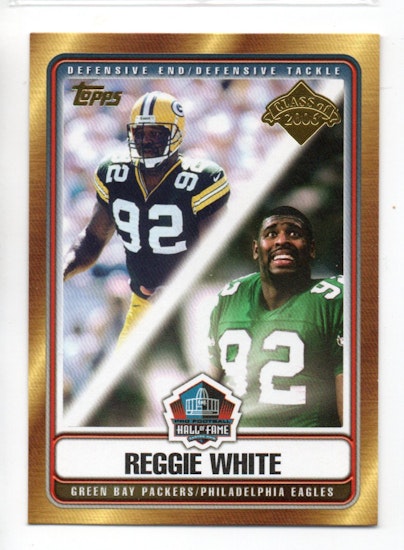 2006 Topps Hall of Fame Class of 2006 #HOFRW Reggie White (10-II5-NFLPACKERS)