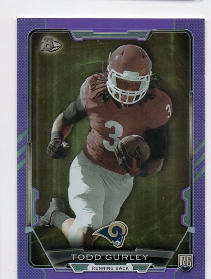 2015 Bowman Rainbow Purple #R28 Todd Gurley (15-GG9-NFLRAMS)