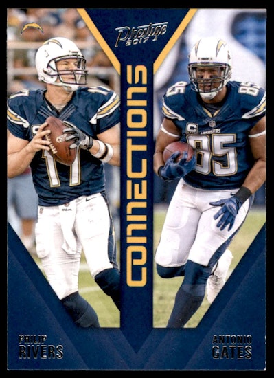 2017 Prestige Connections #17 Antonio Gates Philip Rivers (15-II1-NFLCHARGERS)