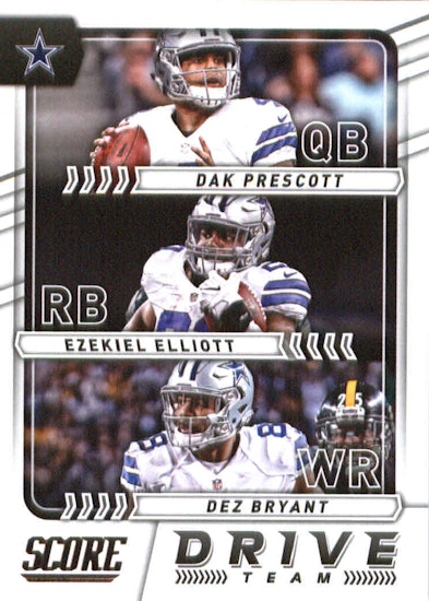 2017 Score Drive Team #10 Dak Prescott Dez Bryant Ezekiel Elliott (15-II1-NFLCOWBOYS)
