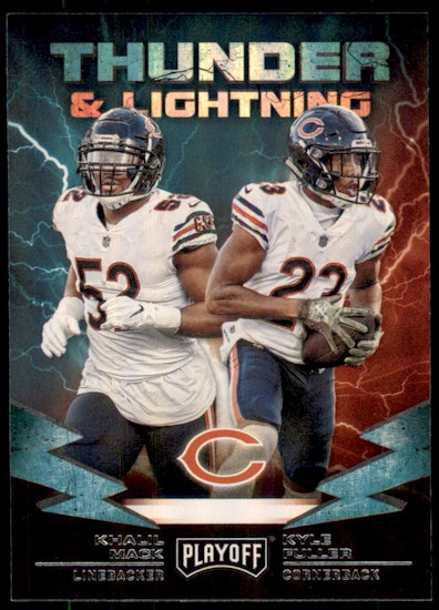 2019 Playoff Thunder and Lightning #18 Khalil Mack Kyle Fuller (12-II1-NFLBEARS)