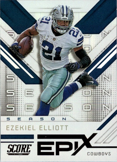2019 Score Epix Season #9 Ezekiel Elliott (12-II1-NFLCOWBOYS)