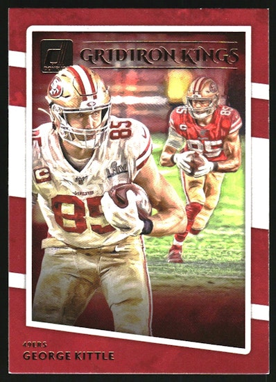 2020 Donruss Gridiron Kings #9 George Kittle (12-II1-NFL49ERS)