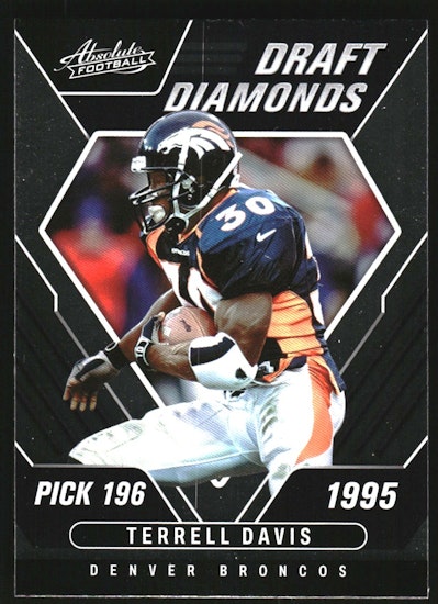 2022 Absolute Draft Diamonds #11 Terrell Davis (12-II1-NFLBRONCOS)