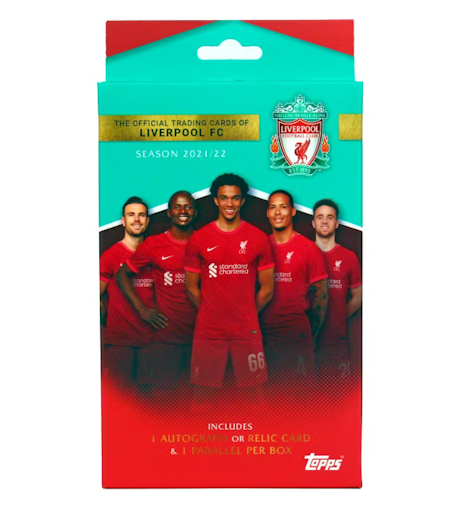 2021-22 Topps Liverpool FC Soccer Official Team Set (Hanger Box)