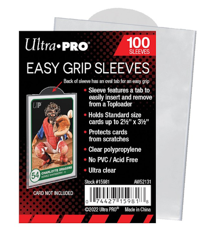 Ultra Pro Card Sleeves: 2.5" X 3.5" Easy Grip (100ct)