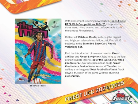 2024-25 Topps Finest UEFA Club Competitions (Hobby Box)