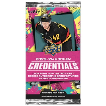 2023-24 Upper Deck Credentials (Hobby Pack)