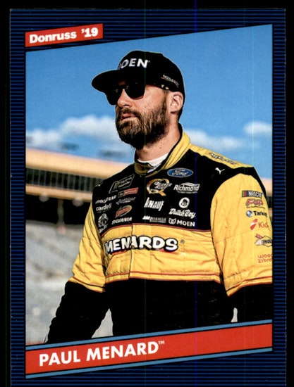 2019 Donruss #124 Paul Menard RETRO (10-HH11-RACING)