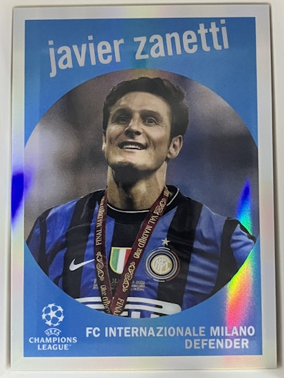 2022-23 Topps Chrome UEFA Club Competitions '59 Topps #5929 Javier Zanetti (20-II9-SOCCERINTER)