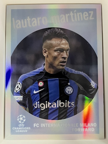 2022-23 Topps Chrome UEFA Club Competitions '59 Topps #5930 Lautaro Martinez (15-II9-SOCCERINTER)