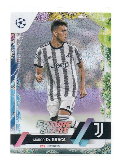 2022-23 Topps UEFA Club Competitions Carnaval #101 Marco Da Graca FS (20-II5-SOCCERJUVENTUS)