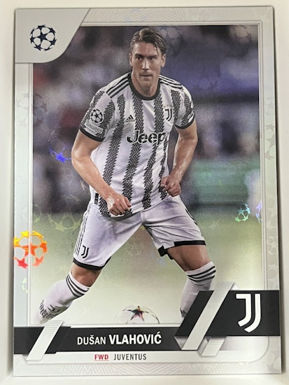 2022-23 Topps UEFA Club Competitions Starball #75 Dusan Vlahovic (20-II9-SOCCERJUVENTUS)