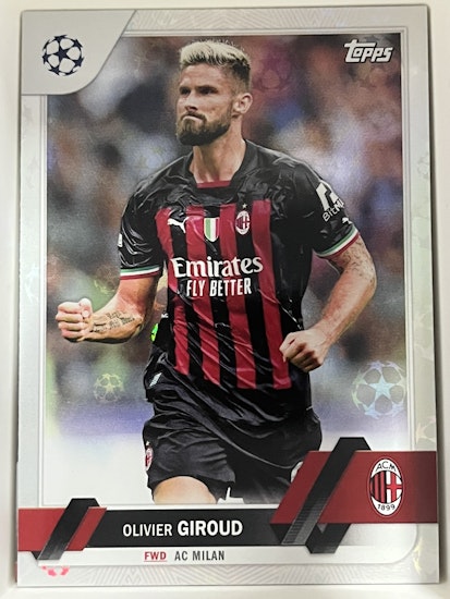 2022-23 Topps UEFA Club Competitions Starball #79 Olivier Giroud (20-II9-SOCCERMILAN)