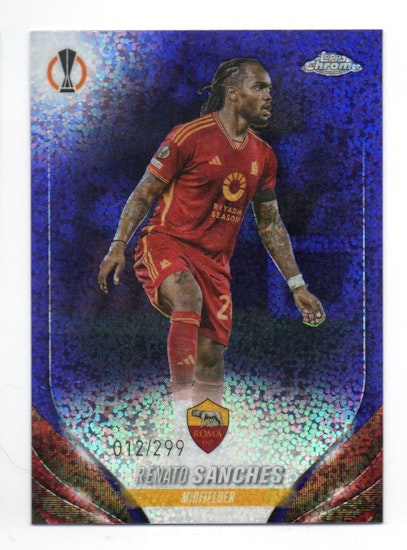 2023-24 Topps UEFA Club Competitions Purple Foil #67 Renato Sanches (30-JJ2-ASROMA)