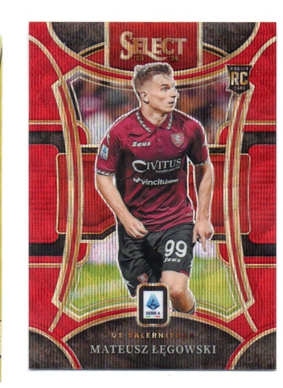 2023-24 Select Serie A Red Wave #174 Mateusz Legowski (40-LL3-SALERNITANA)