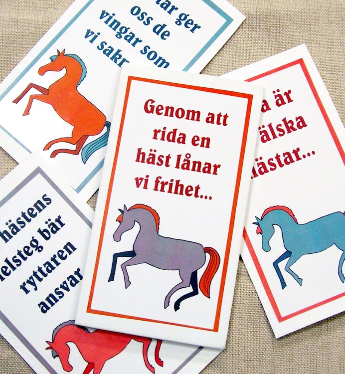 Magnet med citat om hästar
