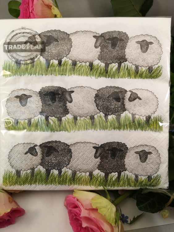 Servetter med får