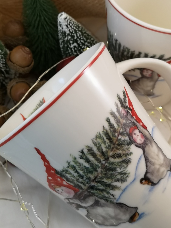 kaffemugg med julmotiv