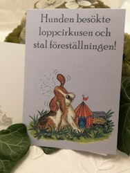 Vykort "Loppcirkus"