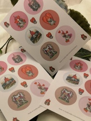 Stickers i rosa