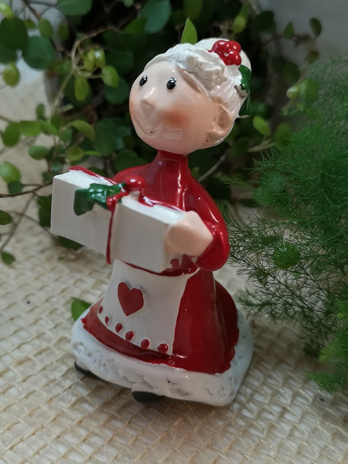 Tomtemor med julklapp