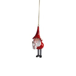 Tomtesson, hängande med julklappar