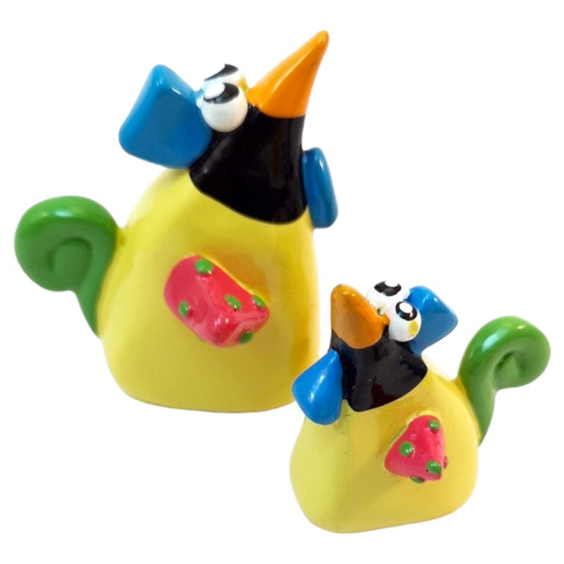 Färgglad tupp, gul  2-pack