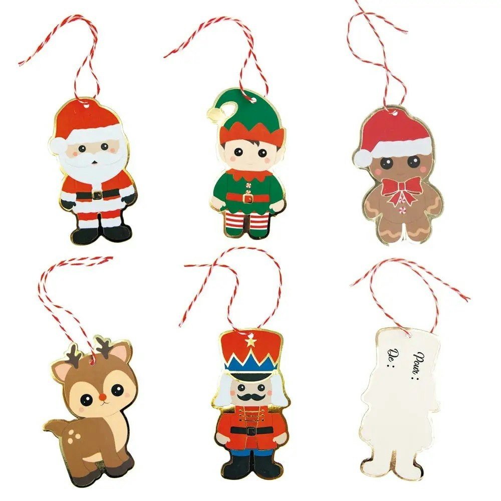 Julfigurer, paketkort 10-pack
