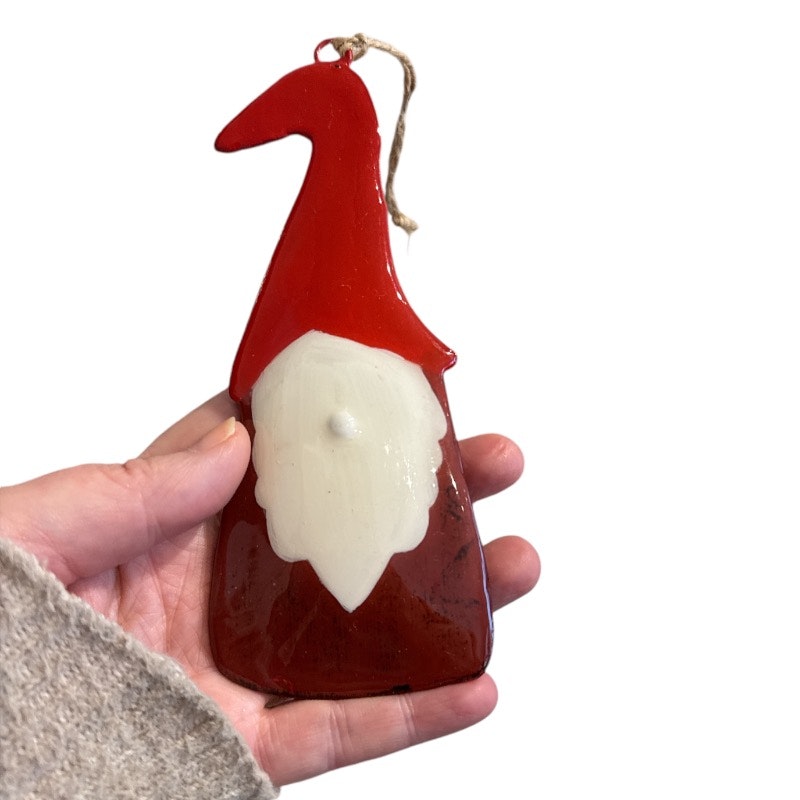 Tomte, plåt vinröd