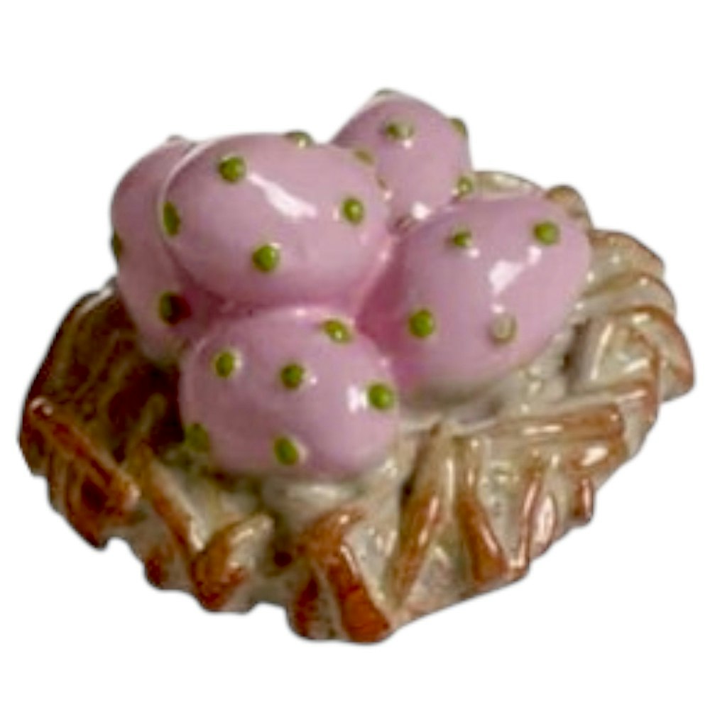 Påskägg i rede, rosa