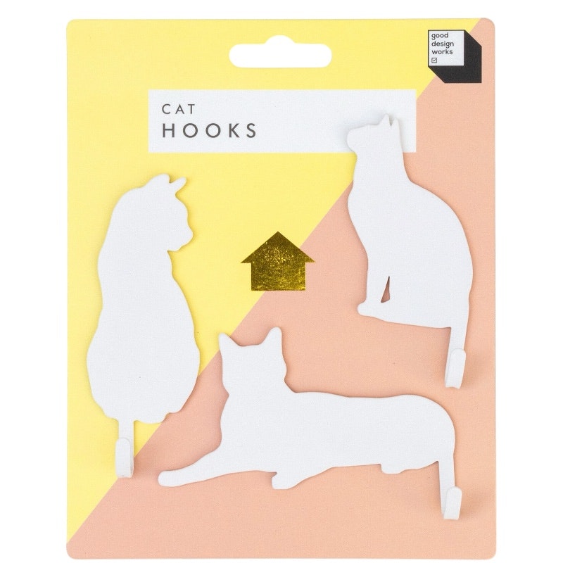 Väggkrokar katter 3-pack