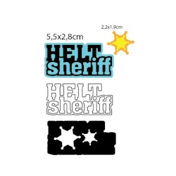 Helt sheriff m/skygge