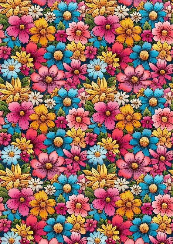 Mønsterark 1 - Flower Power