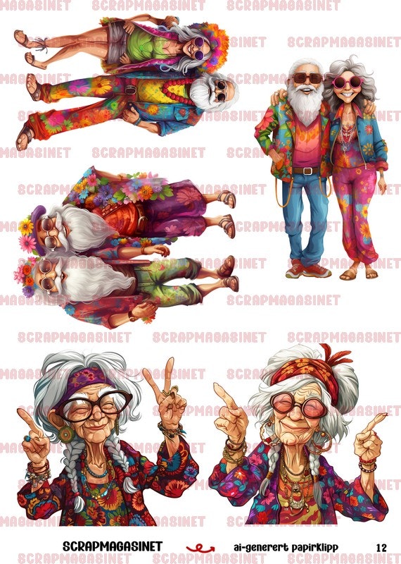 Papirklipp 12 - Hippie