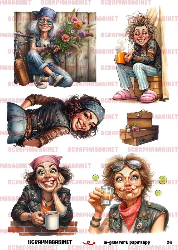Papirklipp 26 - Bikerbabes