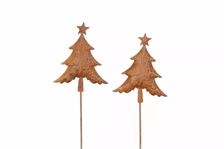 Julgran Stick Metall Rost