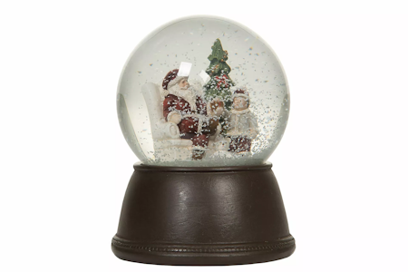 Snöglob Tomte/Barn Röd Poly