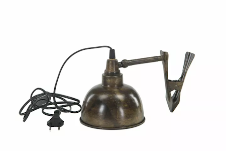 Lampa Clip El Antik Brun