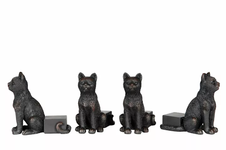 Krukfötter Katt Brun/Svart Poly
