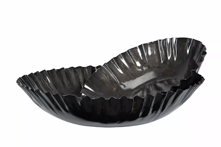 Skål Plisse Grey Onyx