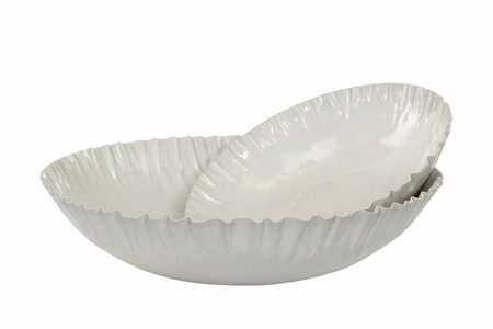 Skål Plisse Emalj Shell