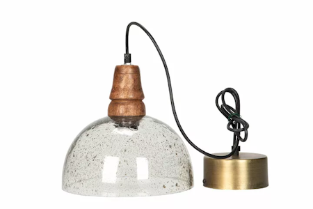 Taklampa Sari Glas/Trä