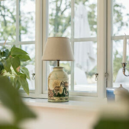 Hästlampa i tenn