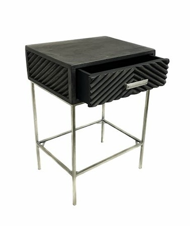 Bedside Table Chevron 65 cm