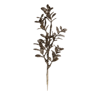 Fleur Gren med blad & glitter